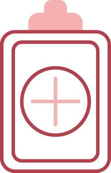 sólido dos color icono vector