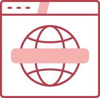 solid two color icon vector