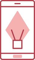 solid two color icon vector