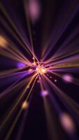 Vertical video - technology background with high speed colorful fiber optic data stream light beams and glowing particles. This futuristic motion background animation is full HD and a seamless loop.