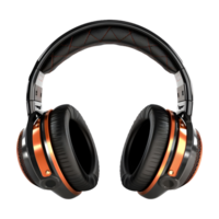 AI generated Black Headphone on Transparent background - Ai Generated png