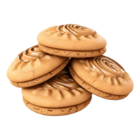 ai generado panadería galletas en transparente antecedentes - ai generado png