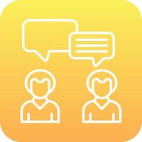 Couple Chat Vector Icon