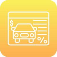 Car Loan Vector Icon