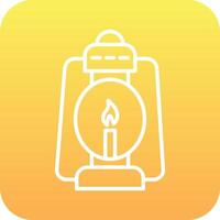 Oil Lamp Vector Icon