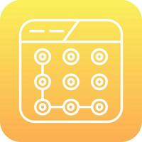Lock Pattern Vector Icon