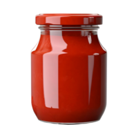 ai généré rouge ketchup pot sur transparent Contexte - ai généré png