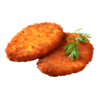 ai generiert Hähnchen Nuggets auf transparent Hintergrund - - ai generiert png