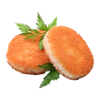 ai genererad kyckling nuggets på transparent bakgrund - ai genererad png