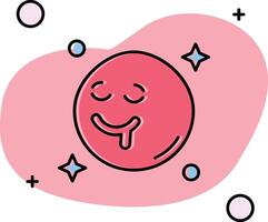 Drooling Slipped Icon vector