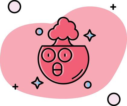 Exploding Slipped Icon vector