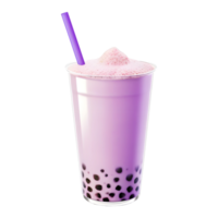 ai generado boba Leche té en transparente antecedentes - ai generado png