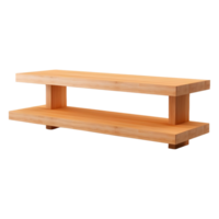 AI generated Small Wooden Table on Transparent background - Ai Generated png