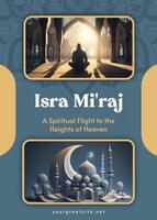 Isra Miraj Greeting Card template