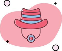 Hat Slipped Icon vector