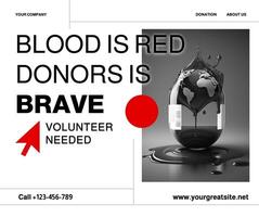 Blood Donation Facebook Post template