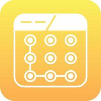 Lock Pattern Vector Icon