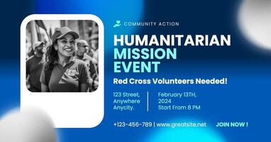 Humanitarian Mission Event Facebook Ad template