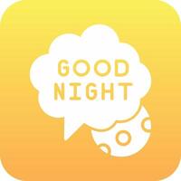 Good Night Vector Icon