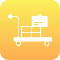 Airport Cart Vector Icon