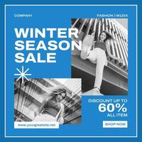 Winter Season Sale Instagram Post template