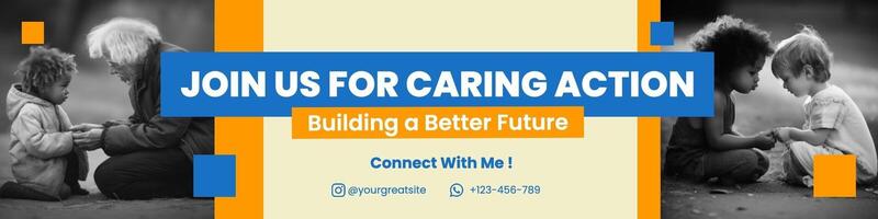 Caring Action LinkedIn Banner template
