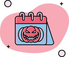 Halloween Slipped Icon vector