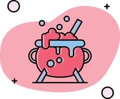 Cauldron Slipped Icon vector