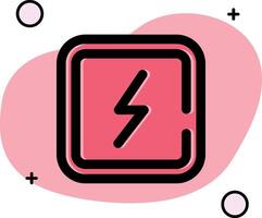 Electricity Slipped Icon vector