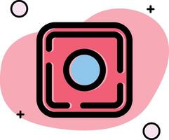 Dot Slipped Icon vector