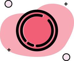 Circle Slipped Icon vector