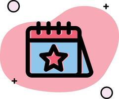 Calender Slipped Icon vector