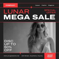 Lunar Mega Sale Instagram Post template