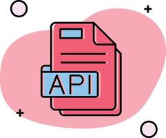 api resbaló icono vector