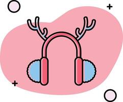 Earmuffs Slipped Icon vector