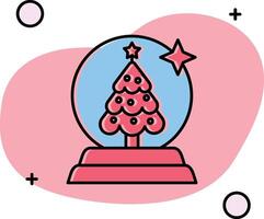 Snow globe Slipped Icon vector