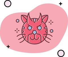 Demon Slipped Icon vector