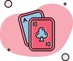 Poker Slipped Icon vector