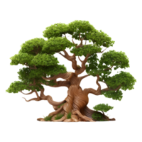 AI generated Green Tree on Transparent background - Ai Generated png
