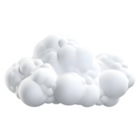 AI generated 3D Rendering of a Clouds on Transparent Background - Ai Generated png