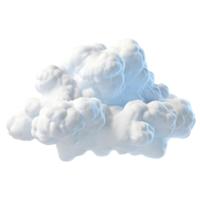 AI generated 3D Rendering of a Clouds on Transparent Background - Ai Generated png