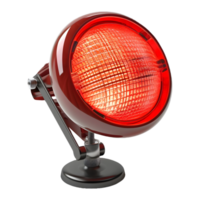 AI generated 3D Rendering of a Red Light on Transparent Background - Ai Generated png