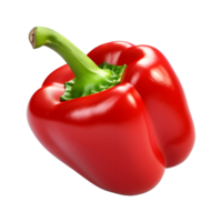 AI generated 3D Rendering of a Red Chili or Pepper on Transparent Background - Ai Generated png