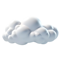 AI generated 3D Rendering of a Clouds on Transparent Background - Ai Generated png