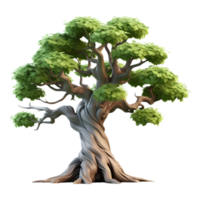 AI generated Green Tree on Transparent background - Ai Generated png