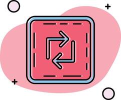 Loop Slipped Icon vector