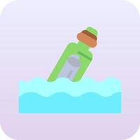 Message In A Bottle Vector Icon