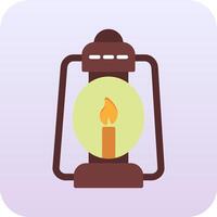 Oil Lamp Vector Icon