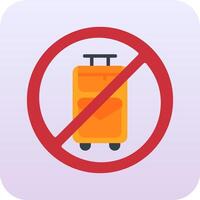 No Travelling Vector Icon