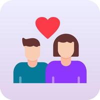 icono de vector de pareja